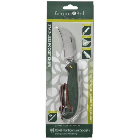 Burgon & Ball Stainless Pocket Knife