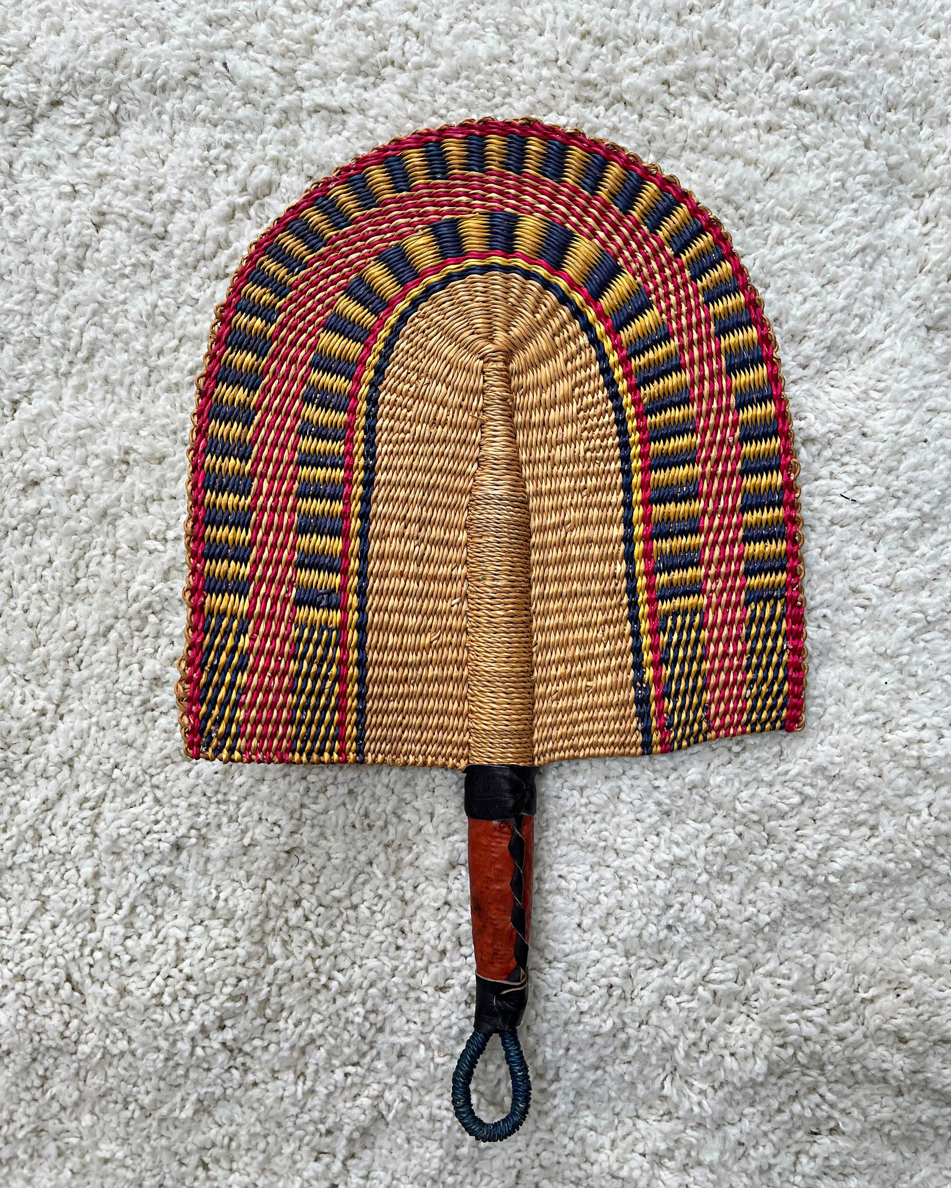 Burkina Faso Woven Hand Fan