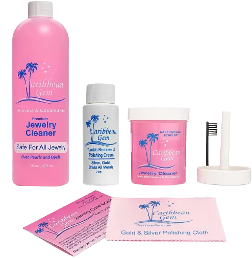 Caribbean Gem Ultra Jewelry Cleaner Kit with Cloths - Now with (Free USA Shipping)