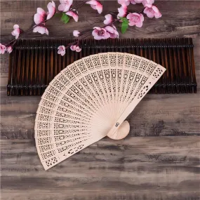 Carved Wooden Fan Style 2