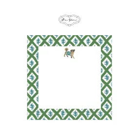 Casa Pug Notepad-Green