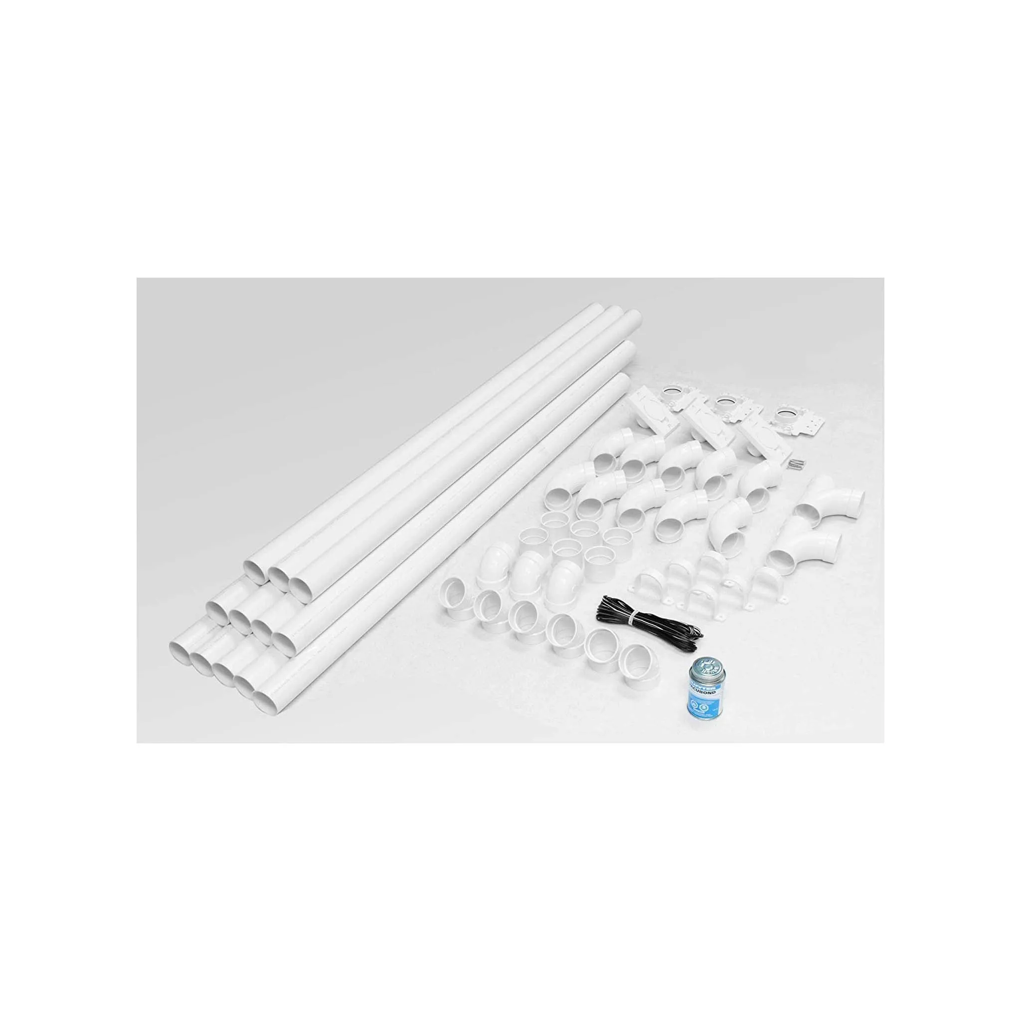 Central Vacuum Inlet Installation Kit for all Homes with 2  Inches PVC Piping