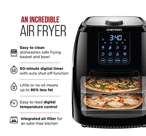 Chefman 6.3-Qt 4-In-1 Digital Air Fryer 