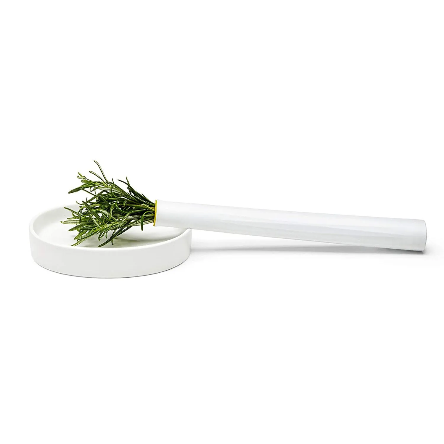 Chef'n HerbWand Basting Brush with Ceramic Tray, 2 in 1, White/Green