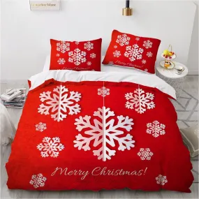 Christmas Holiday Duvet Cover 3D Bedding Set Twin Full-Queen King