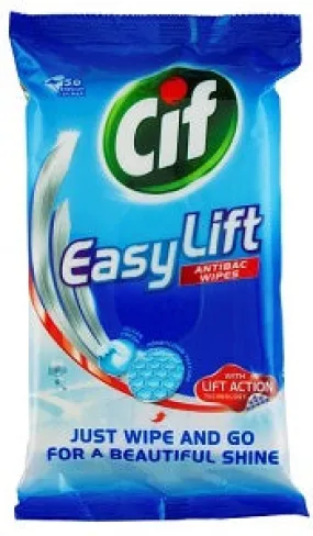 Cif Easylift Anti-Bacterial Wipes Ocean Fresh x50