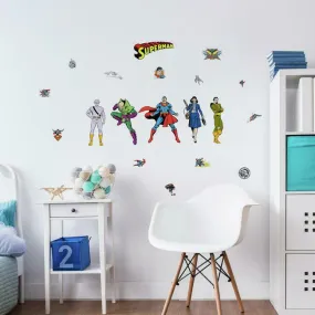 Classic Superman Characters Peel And Stick Wall Decals