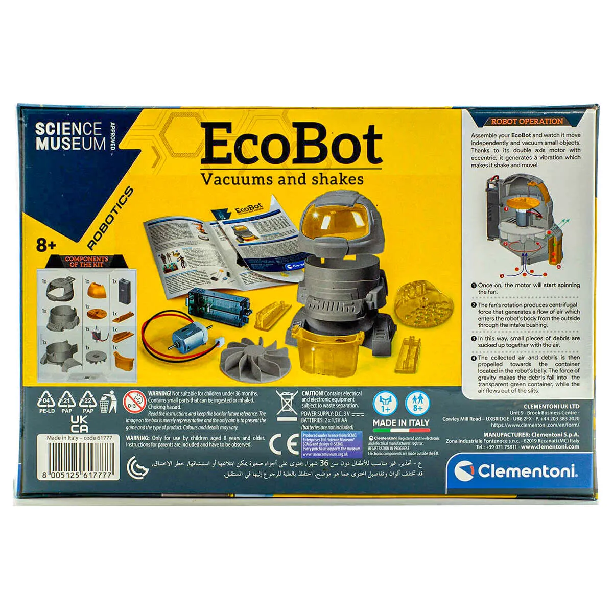 Clementoni EcoBot Vacuum & Shakes Model Kit