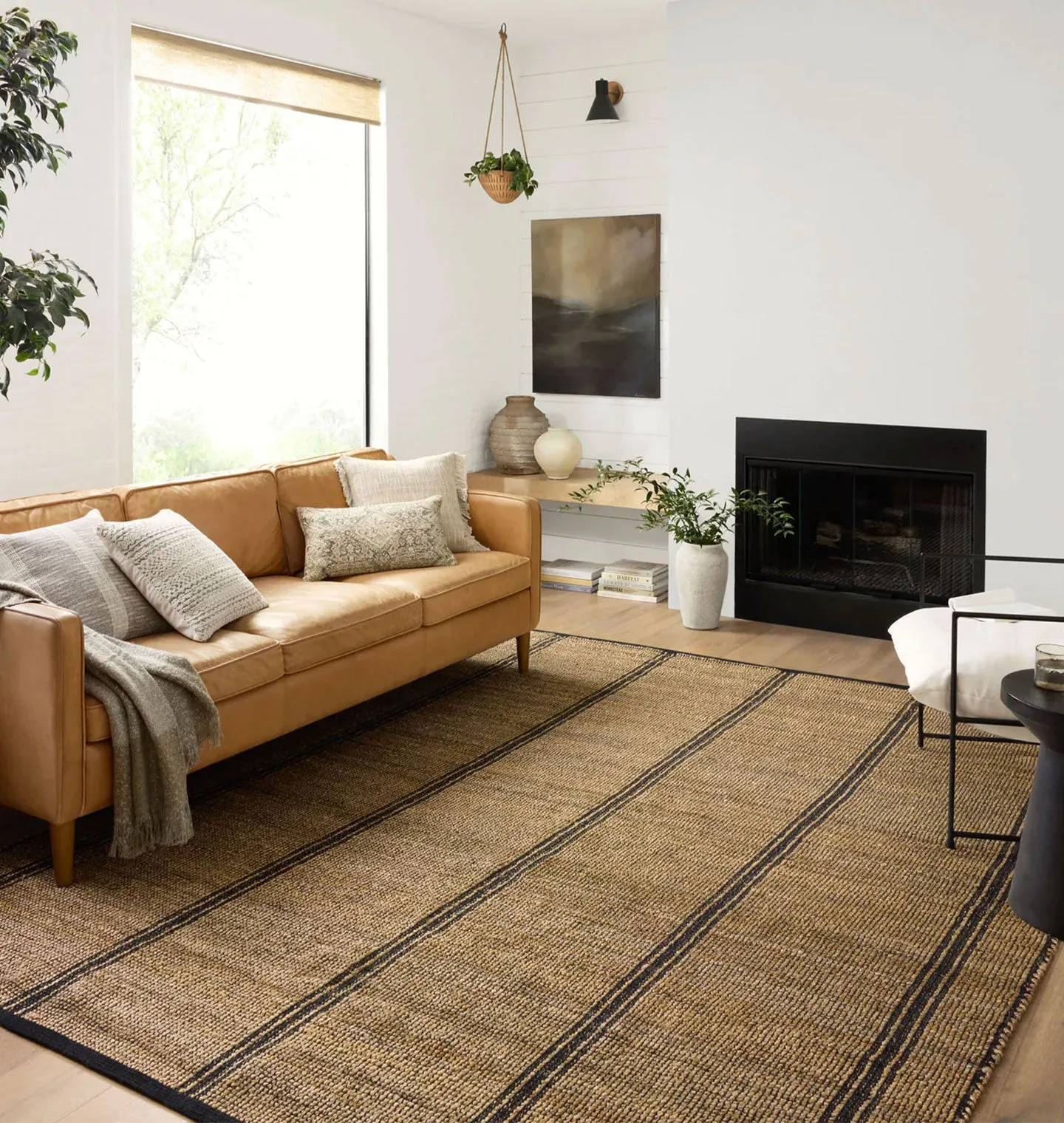 Colton CON-01 Natural / Black Area Rug