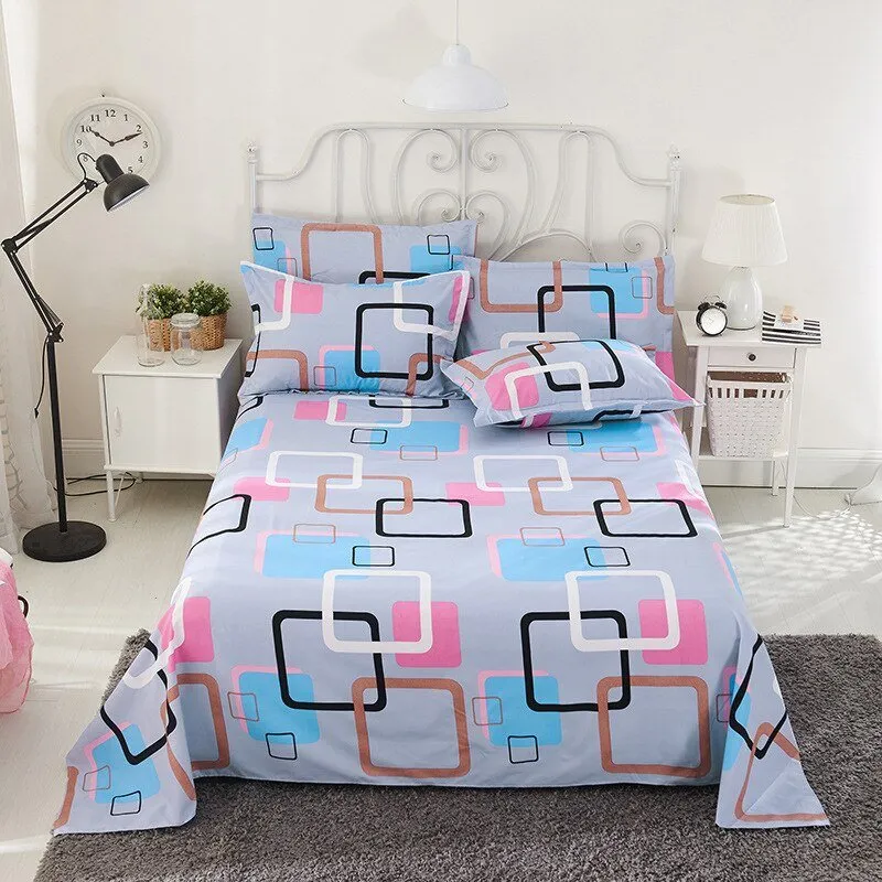 Comfortable Frosted Soft Bed Sheet for Queen/King Bed