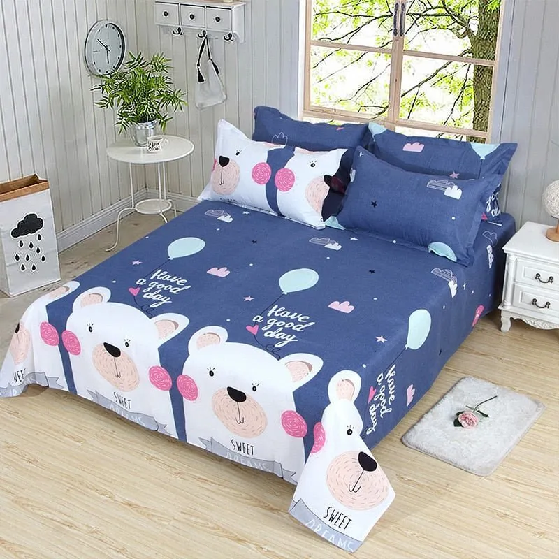 Comfortable Frosted Soft Bed Sheet for Queen/King Bed