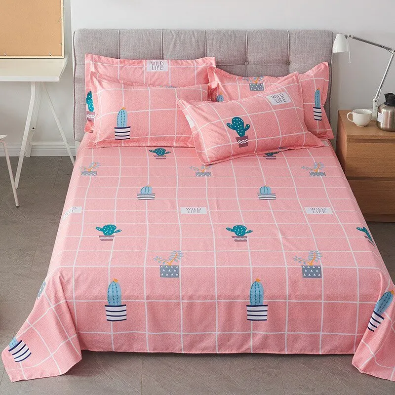 Comfortable Frosted Soft Bed Sheet for Queen/King Bed