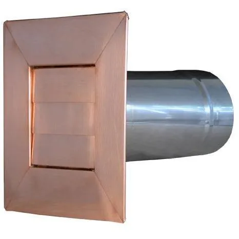 Copper Louvered Dryer Vent (4"-12")