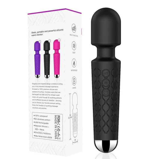 Cordless wand massager