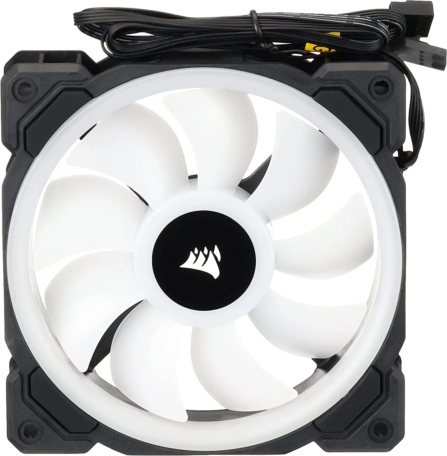 Corsair LL120 12cm PWM RGB Case Fan, 16 LED RGB Dual Light Loop, Hydraulic Bearing, Single Fan Expansion Pack, 120mm Case Fan