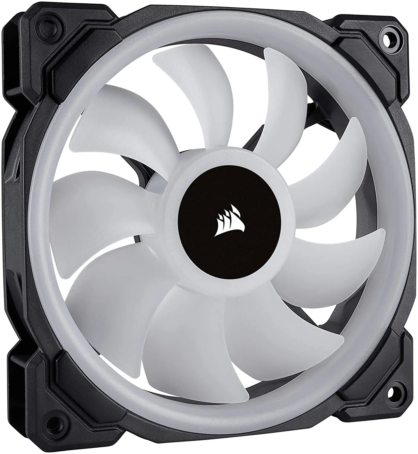 Corsair LL120 12cm PWM RGB Case Fan, 16 LED RGB Dual Light Loop, Hydraulic Bearing, Single Fan Expansion Pack, 120mm Case Fan