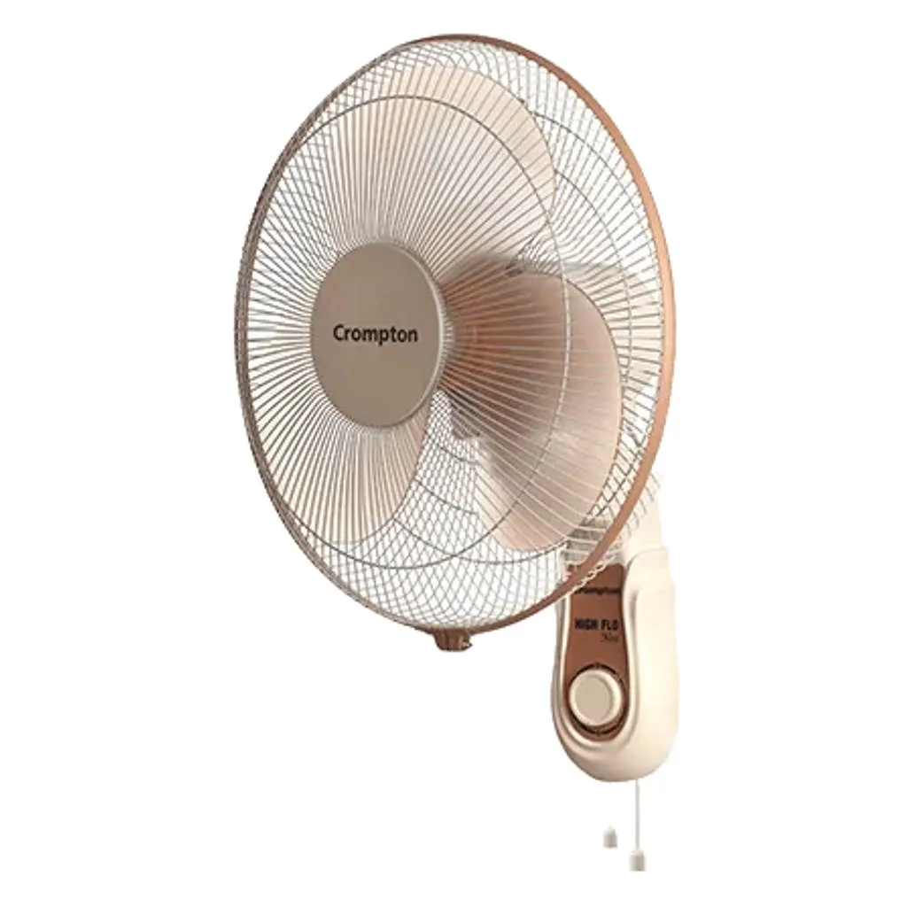 Crompton High Flo Neo Wall Mounted Fan 400mm Coffee Brown