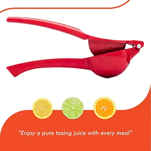 Cucisina Aluminum Lemon Squeezer Commercial Citrus Juicer Ergonomic Juicer Red