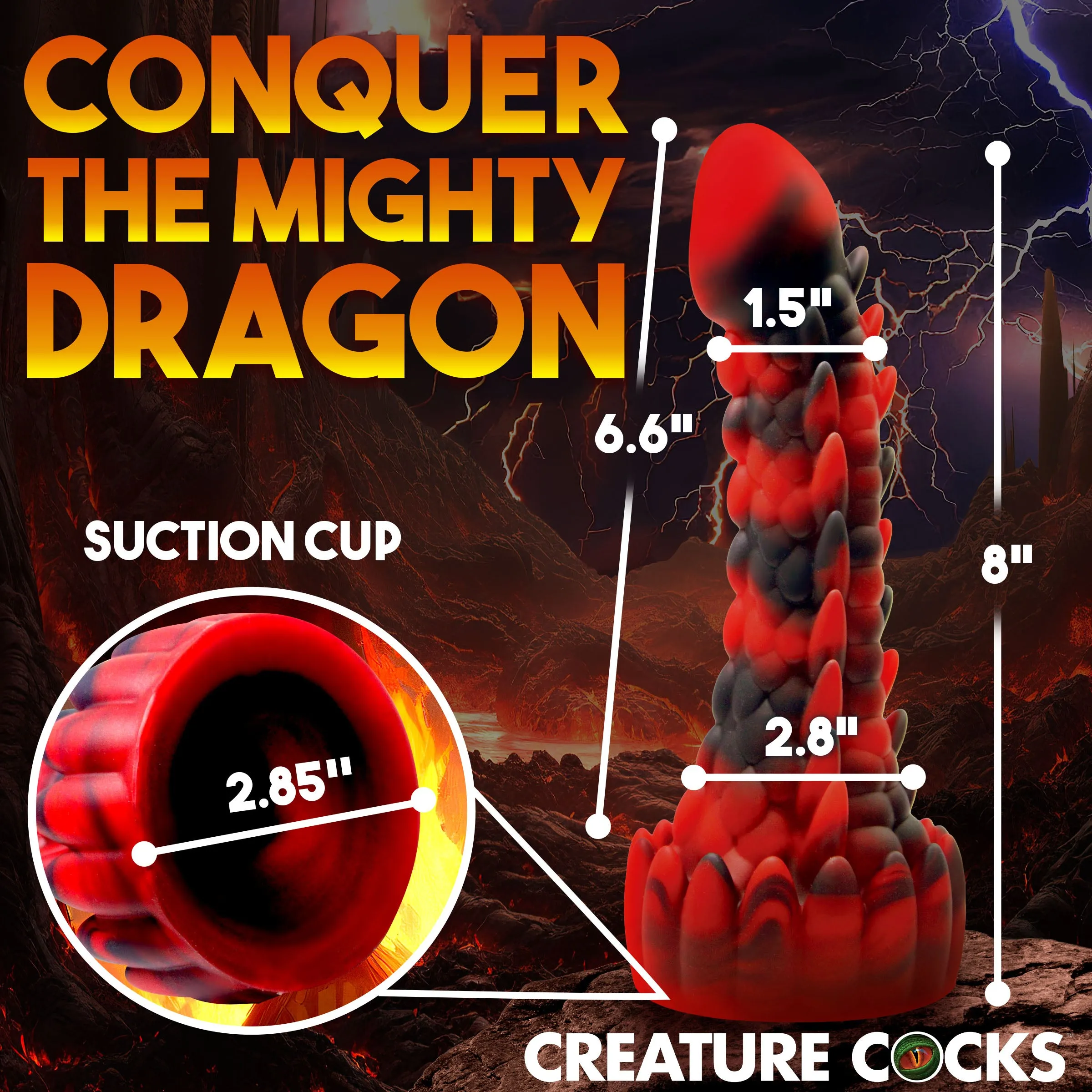 Demon Rising Scaly Dragon Dildo