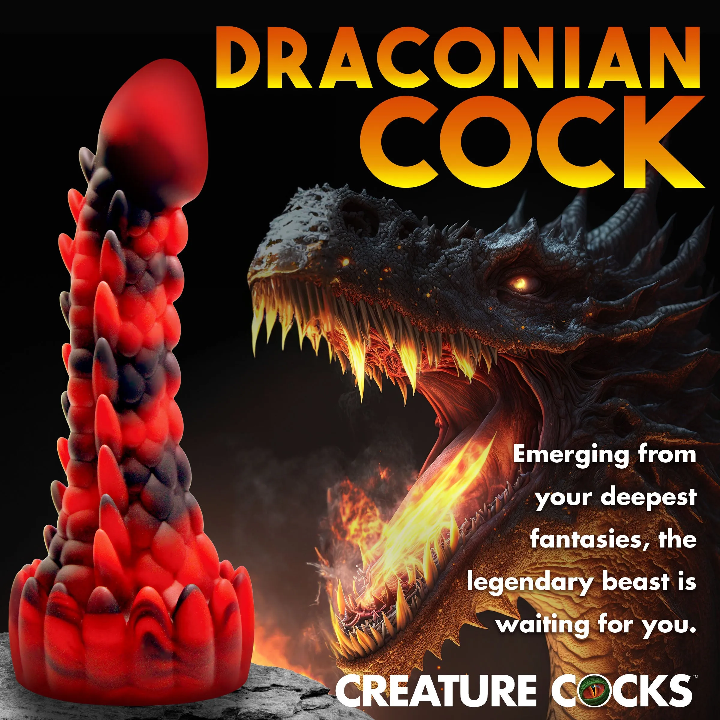 Demon Rising Scaly Dragon Dildo