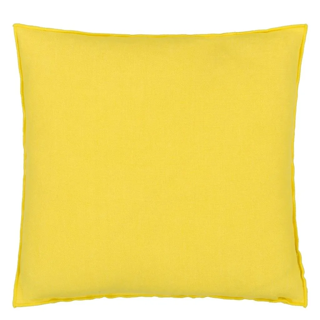 Designers Guild Brera Lino Mimosa & Primrose Linen Decorative Pillow