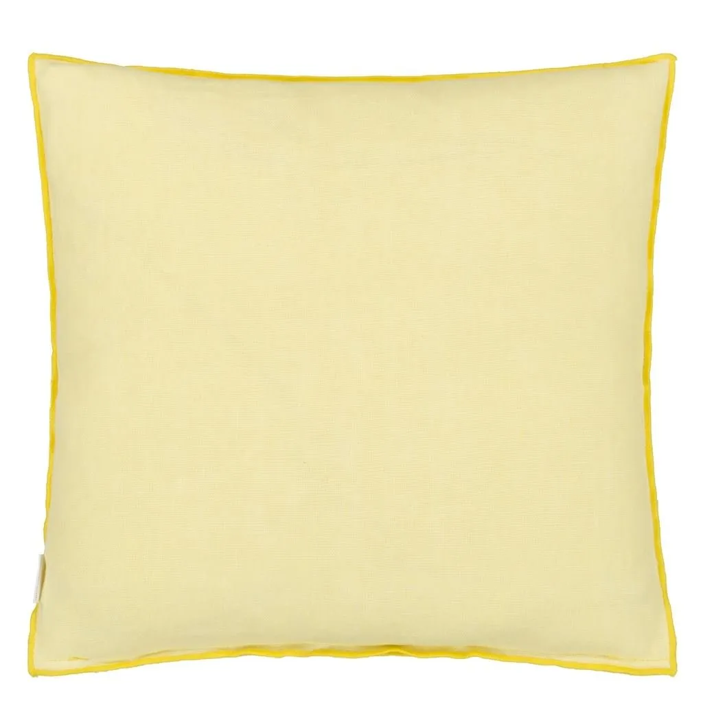 Designers Guild Brera Lino Mimosa & Primrose Linen Decorative Pillow