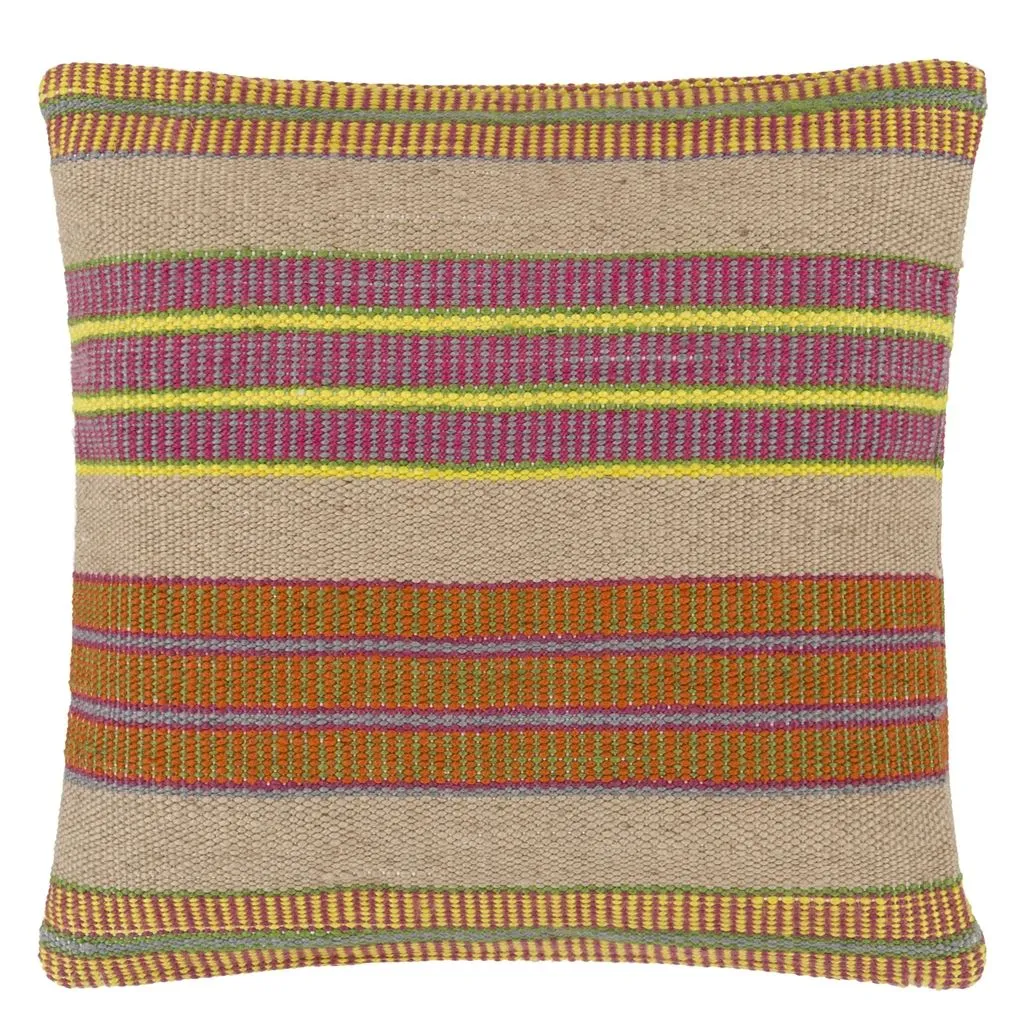 Designers Guild Mahakam Coral Outdoor Decorative Pillow