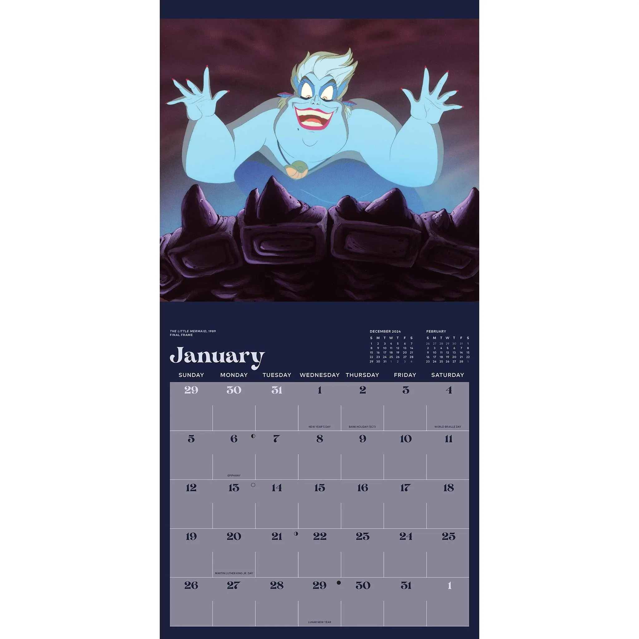 Disney Villains Wall 2025 Calendar - Online Exclusive