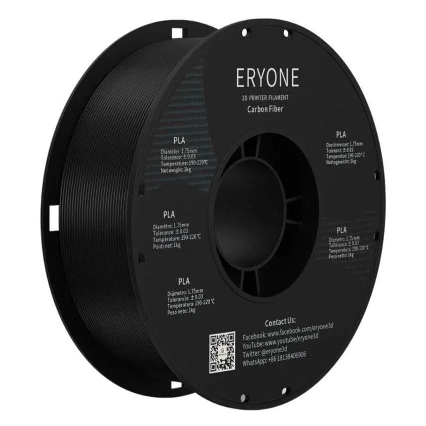 ERYONE PETG or PLA Carbon Fiber Filament: Ideal for Strong Lightweight Prints