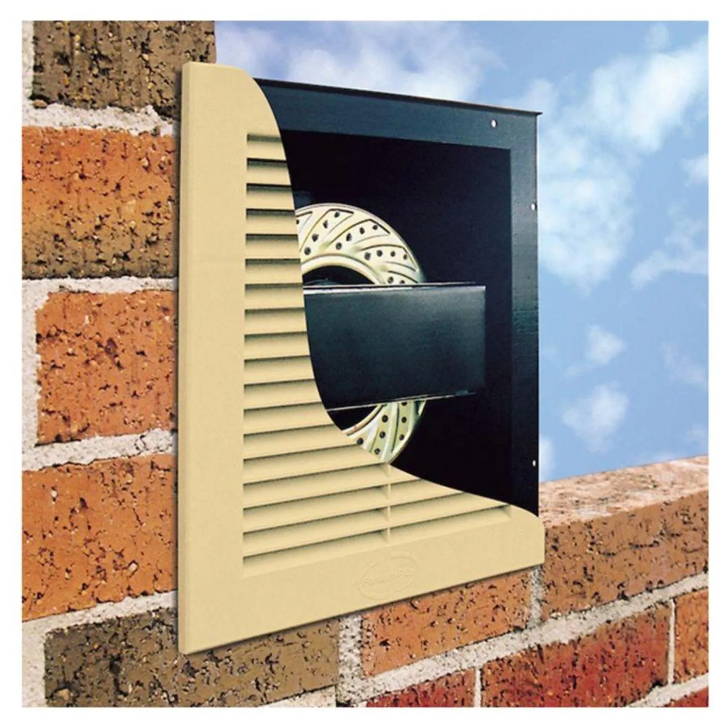 Ezifit Exterior in-Wall Series Fan in 3-Speed Single Phase