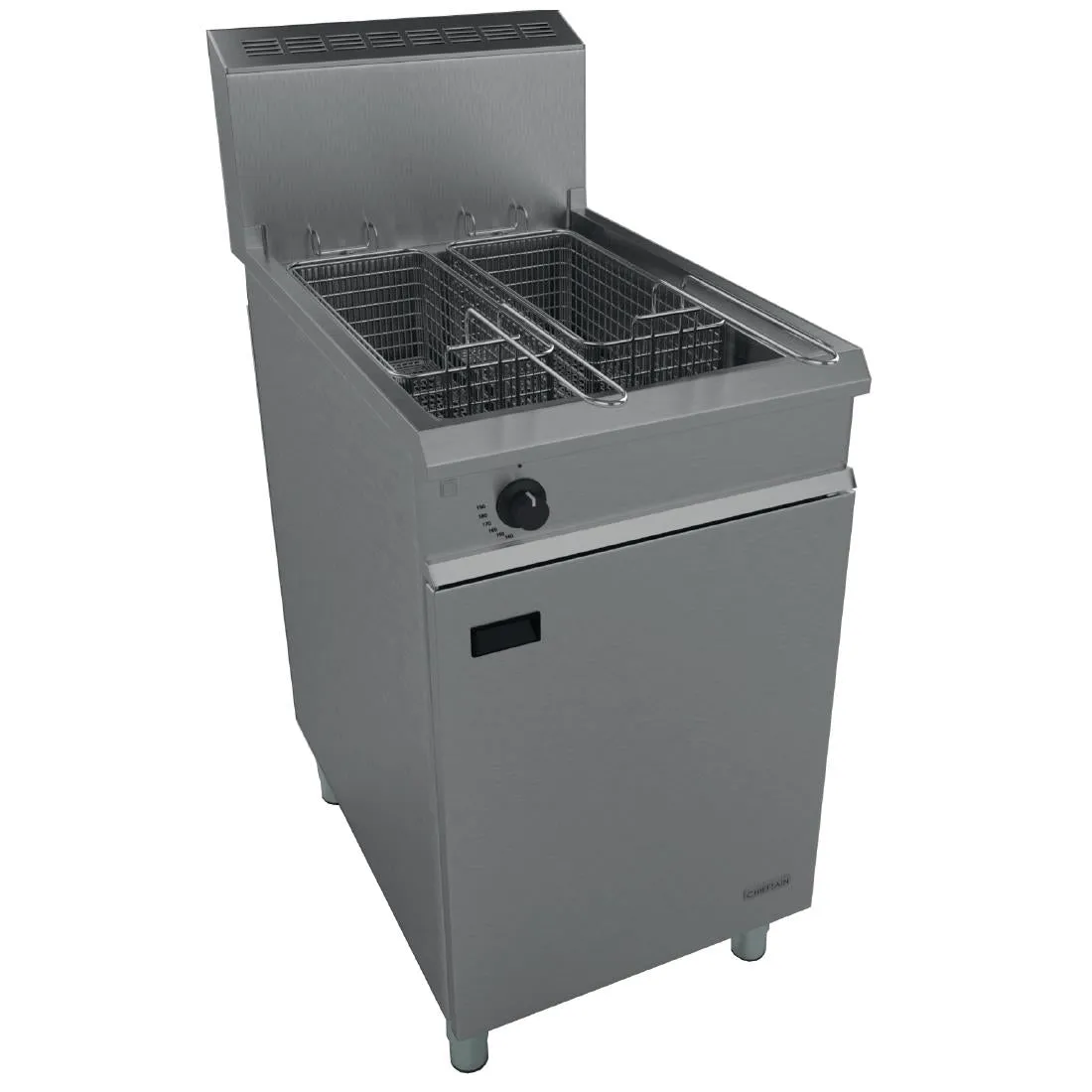 Falcon Chieftain Single Tank Twin Basket Free Standing Propane Gas Fryer G1838X