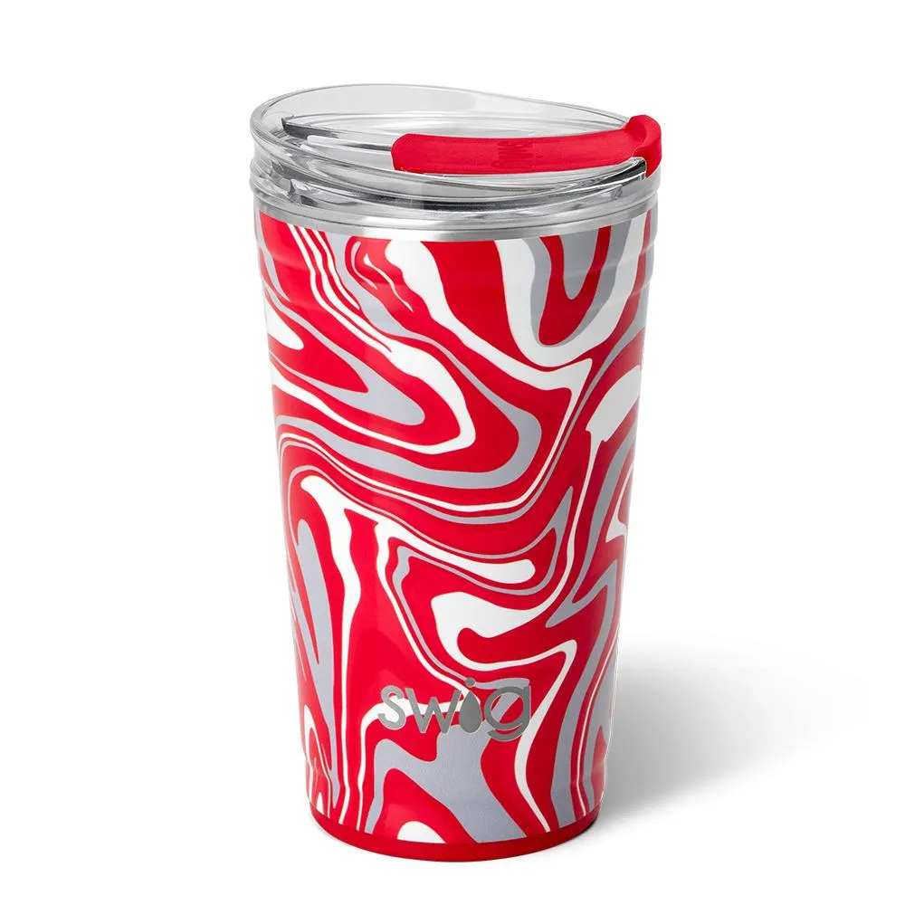 Fanzone Red   Grey Party Cup 24oz