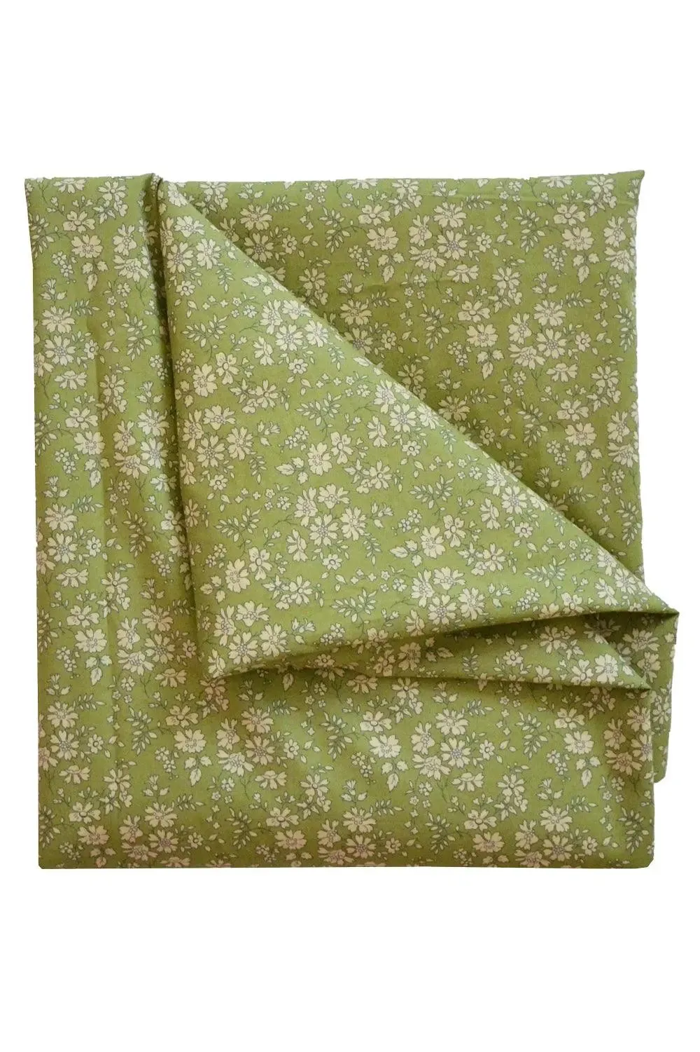 Flat Top Sheet Made With Liberty Fabric CAPEL PISTACHIO