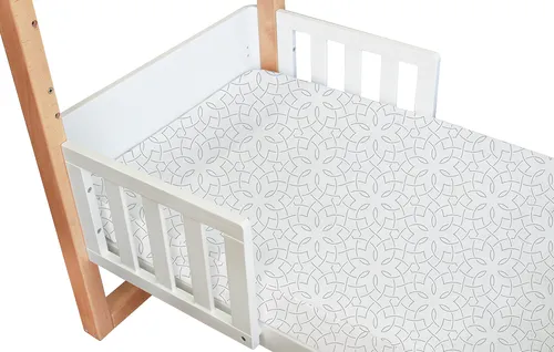 [FOC Assembly] (1 yr warranty) Babyhood Classic Curve Cot 4 In 1 White   Bamboo Innerspring - (Bundle Pack)