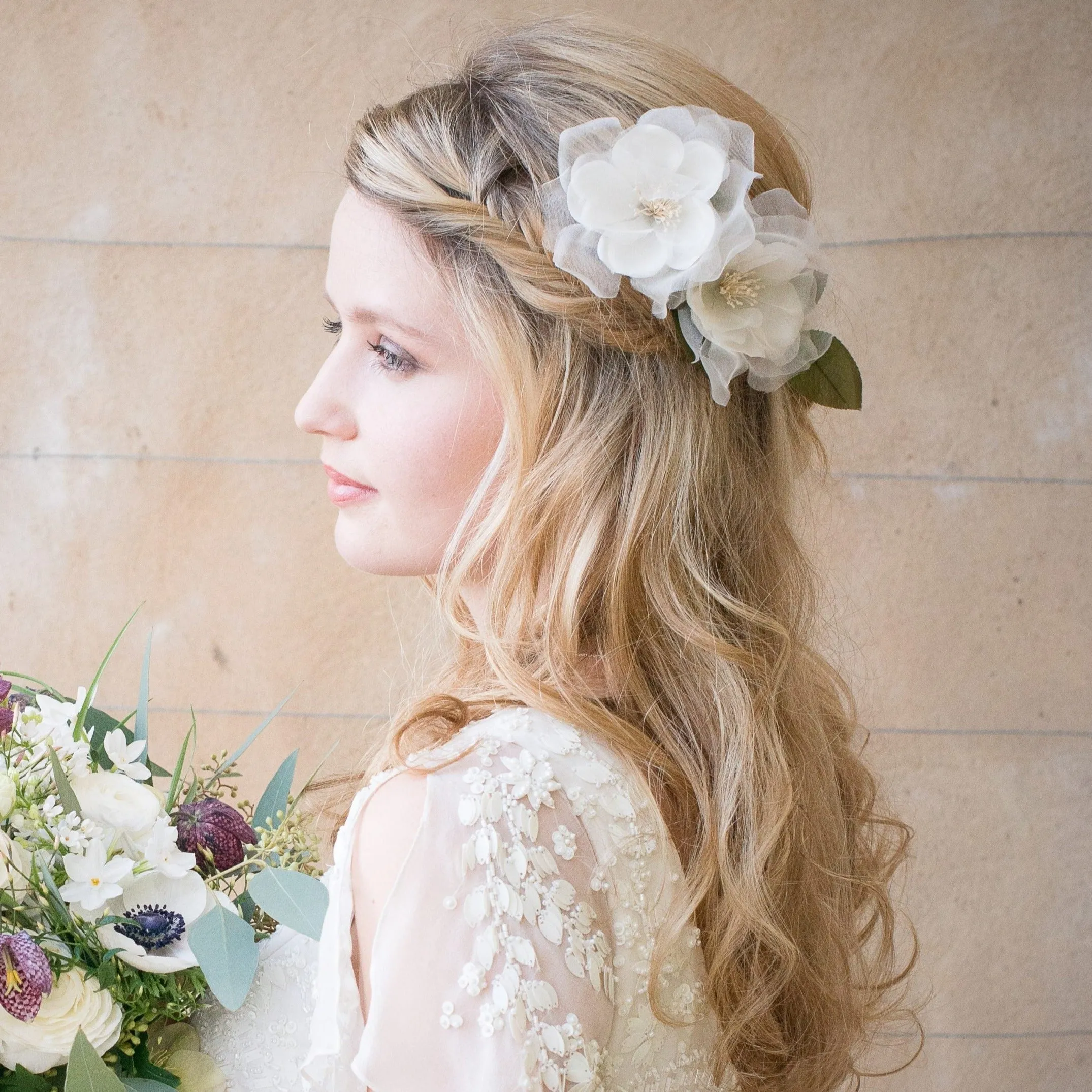 Frances Bridal Hair Flower