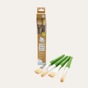 Future Kids Paint Brushes, Round & Flat, Pack 4 - FSC 100%