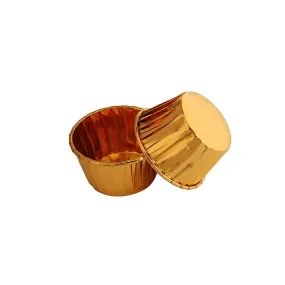 Gold And Gold Foil Baking Paper Cup - B38xH30