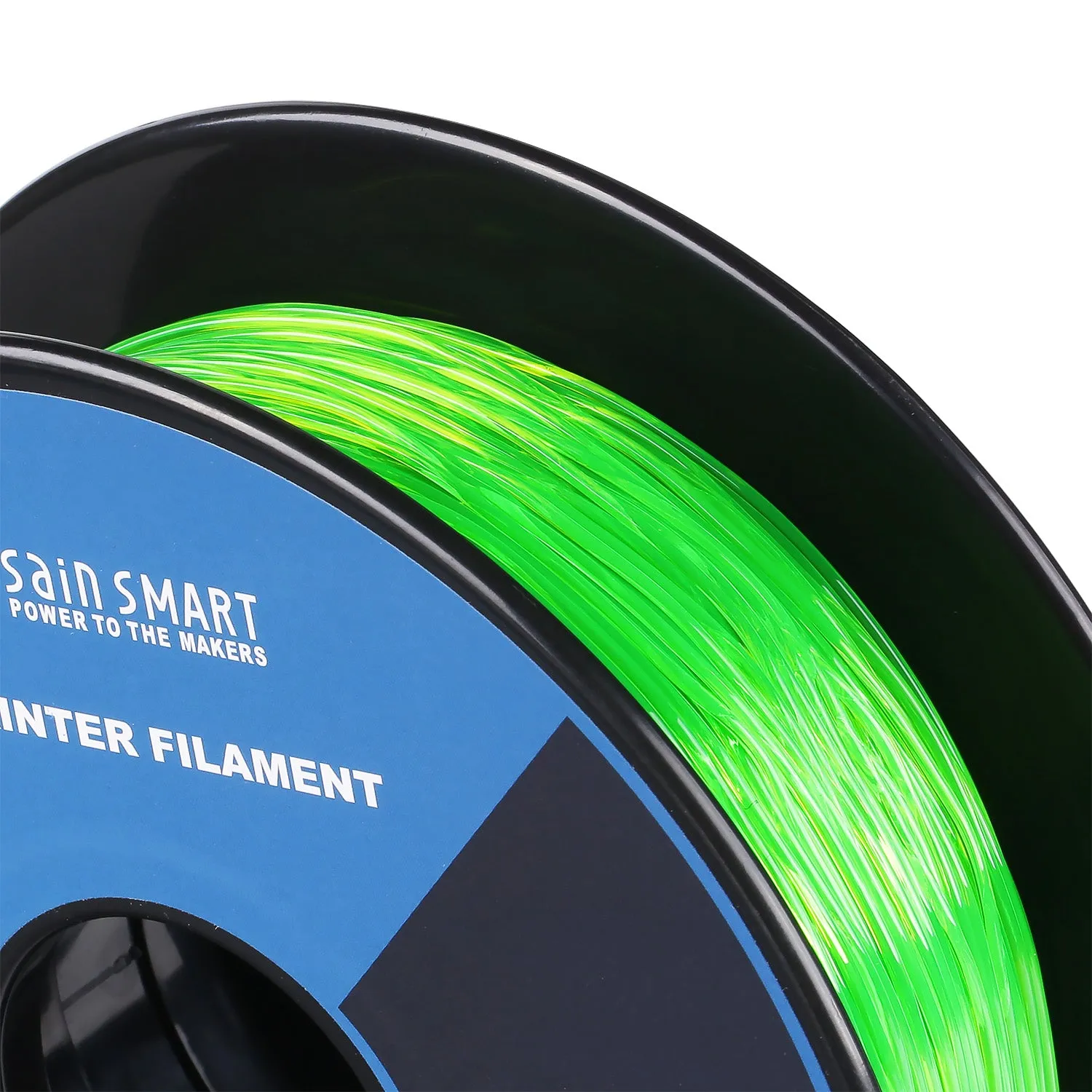 Green, Flexible TPU Filament 1.75mm 0.8kg/1.76lb