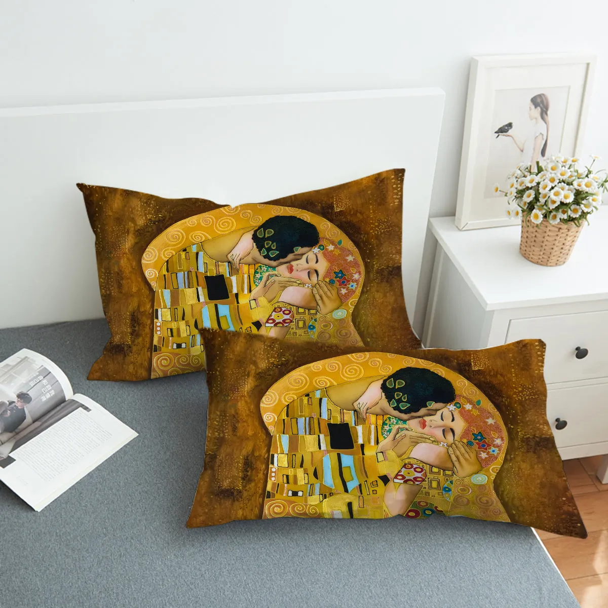 Gustav Klimt's The Kiss Bedding Set