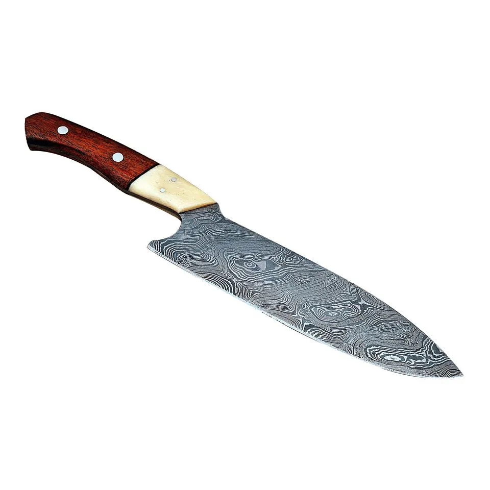 Handmade Damascus Chef Knife AMK008 Kitchen Knife D2 Stainless Steel Knife