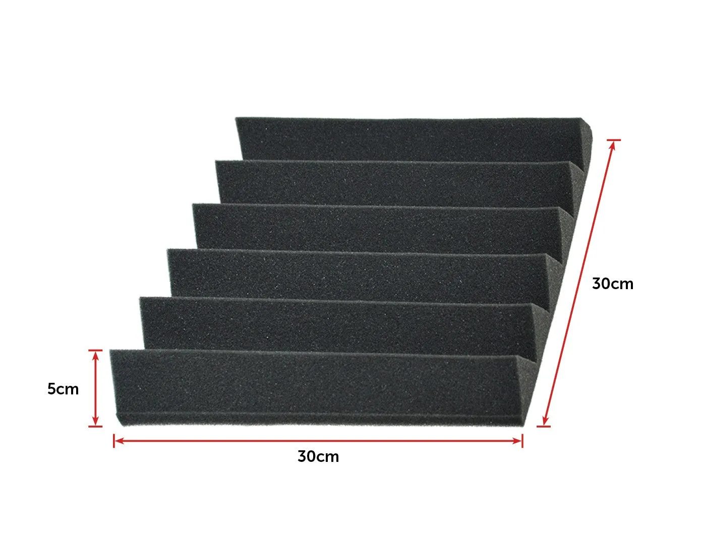 High-Density Acoustic Foam Panels, 5cm Thick, 40pcs - Randy & Travis