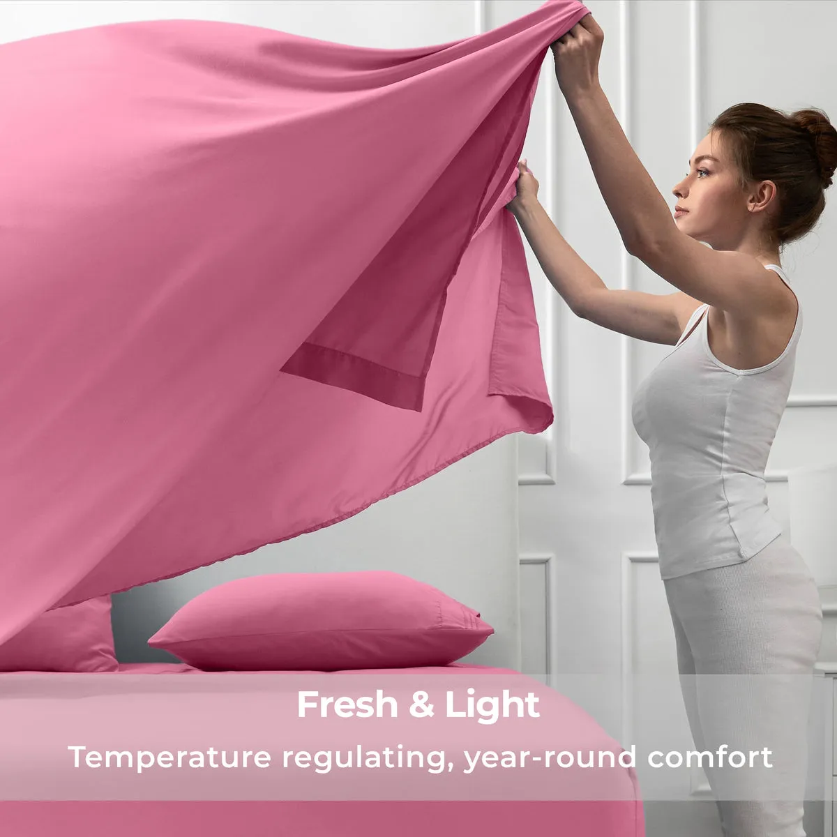 Iconic Microfiber Flat Sheet (Light Colors)