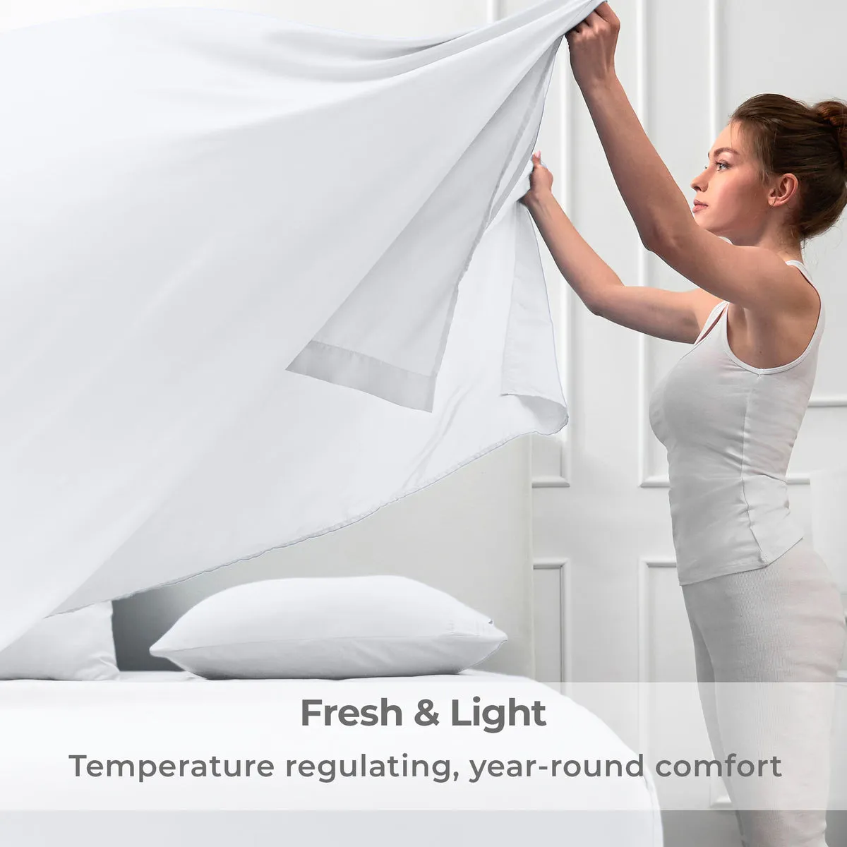 Iconic Microfiber Flat Sheet (Light Colors)