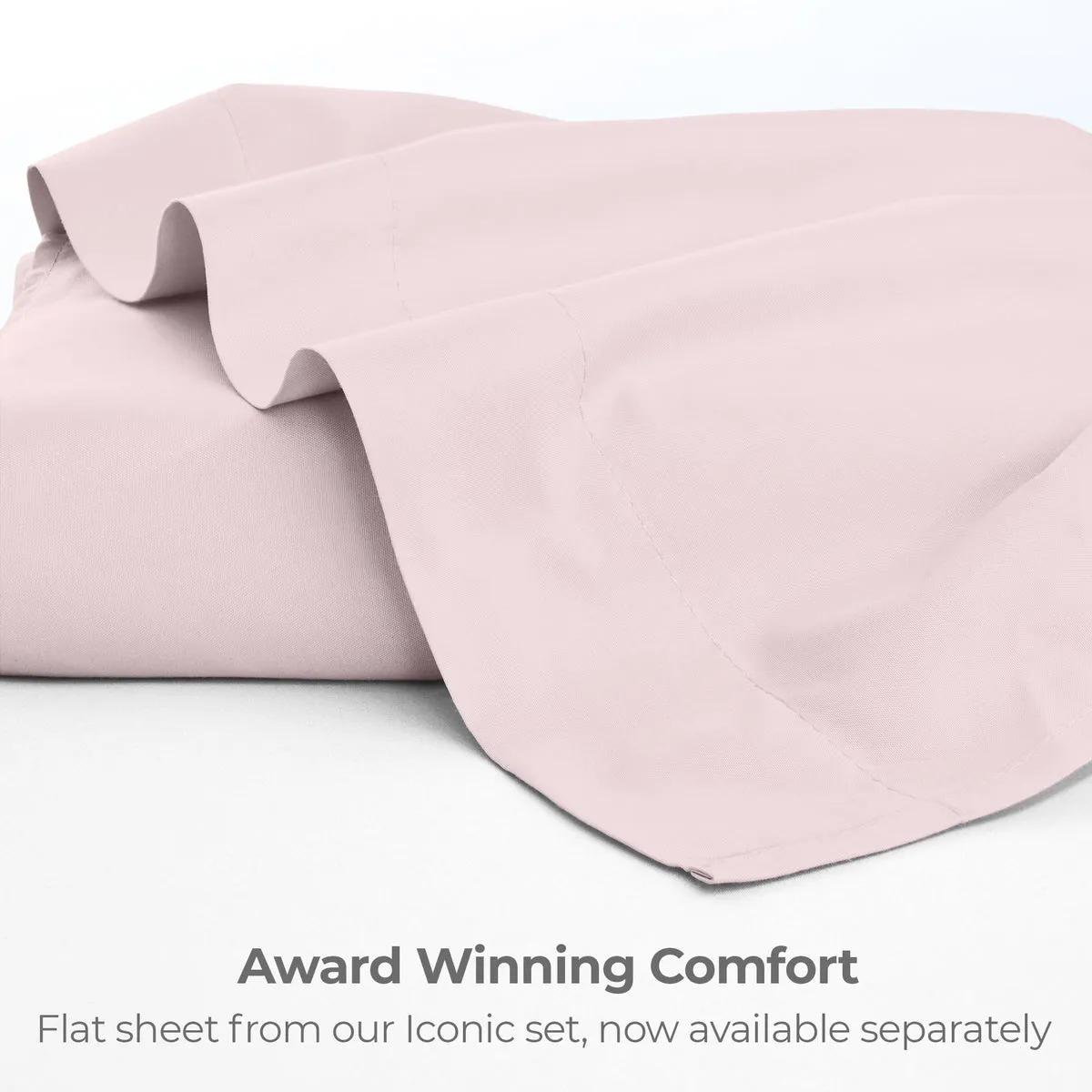 Iconic Microfiber Flat Sheet (Light Colors)