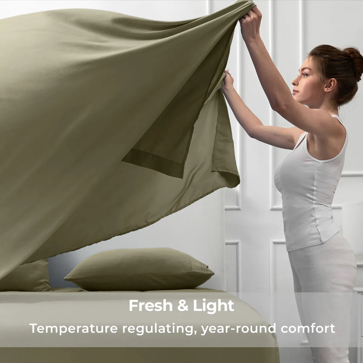 Iconic Microfiber Flat Sheet (Light Colors)