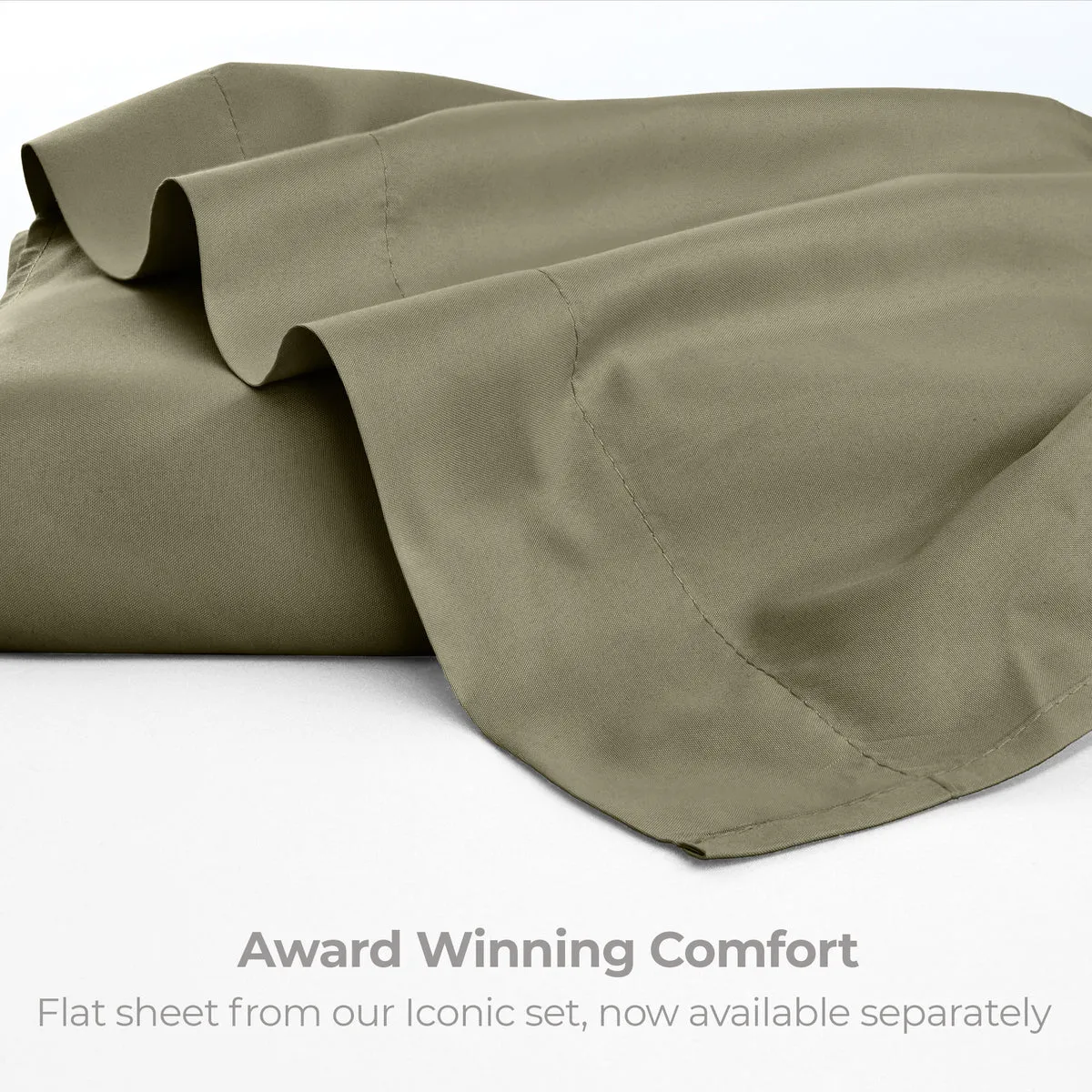 Iconic Microfiber Flat Sheet (Light Colors)