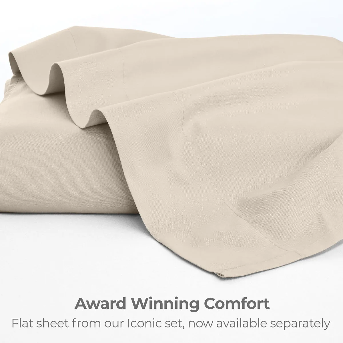 Iconic Microfiber Flat Sheet (Light Colors)