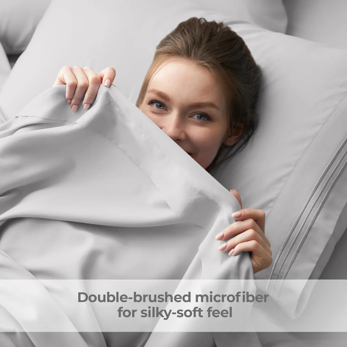 Iconic Microfiber Flat Sheet (Light Colors)