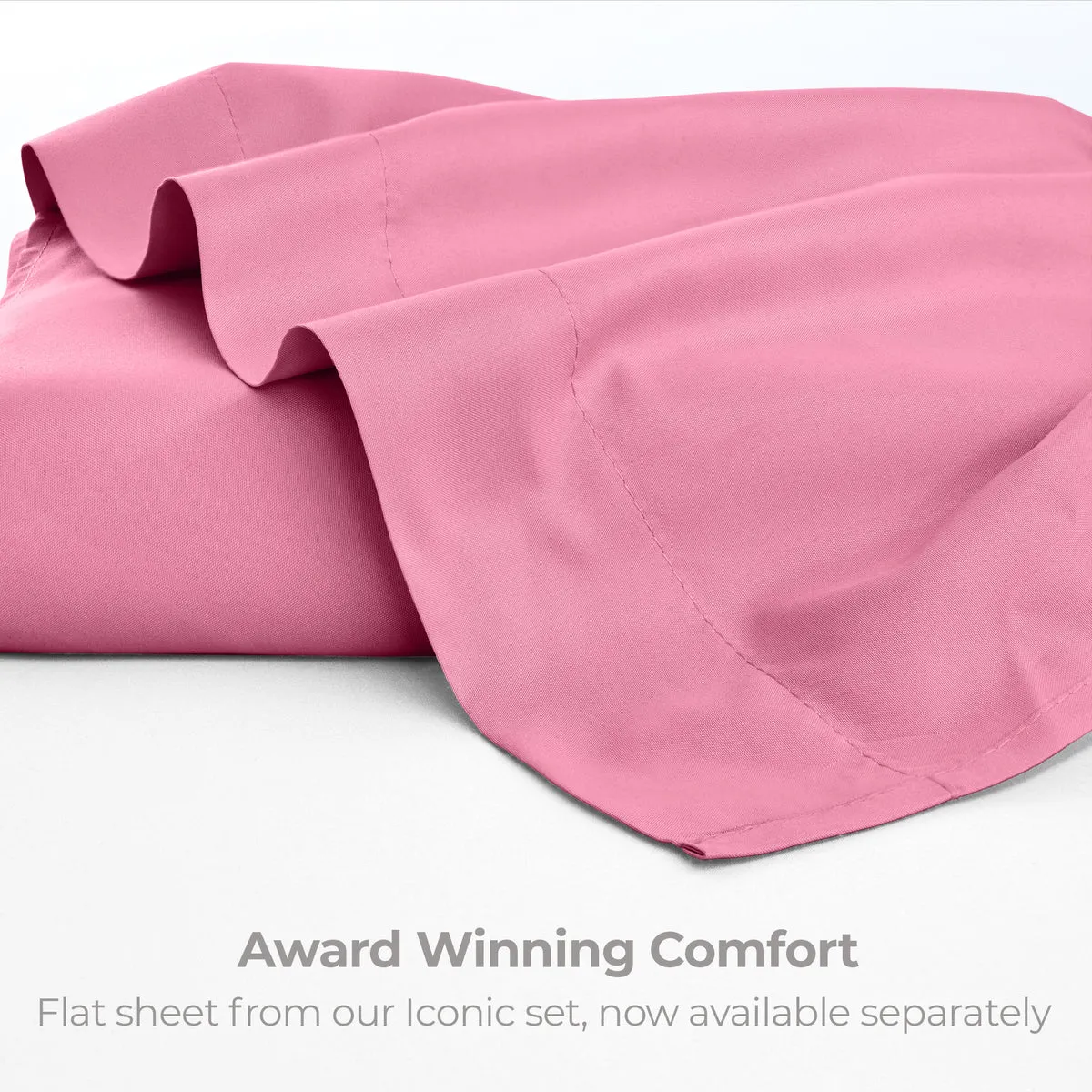 Iconic Microfiber Flat Sheet (Light Colors)