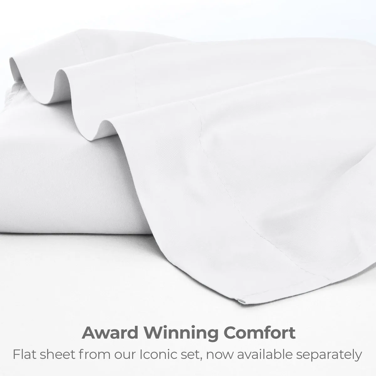 Iconic Microfiber Flat Sheet (Light Colors)